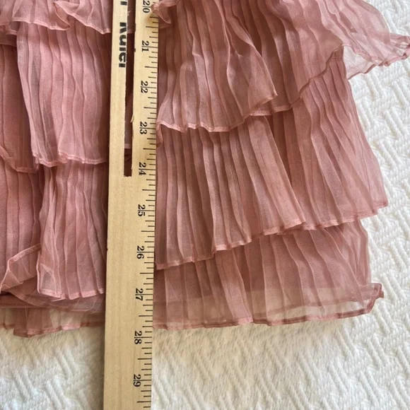 100% silk overlay bustier mini dress - Picture 12 of 13